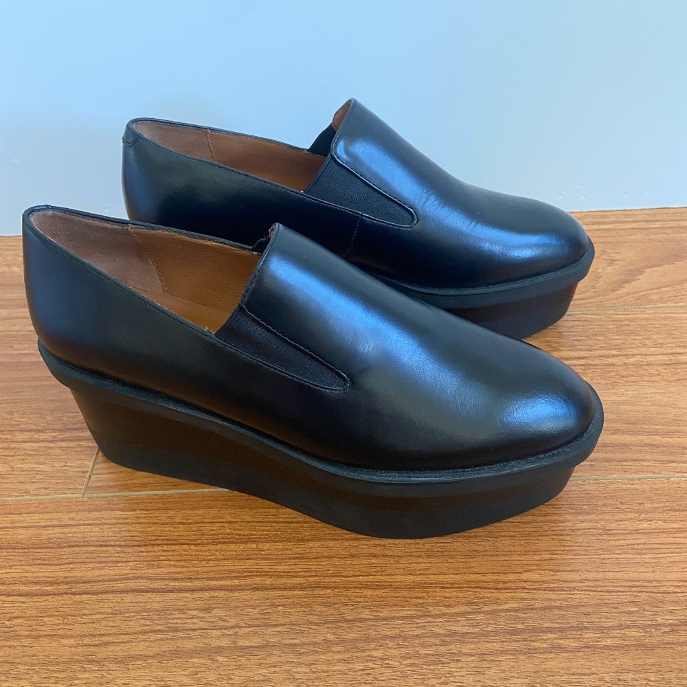 & Other Stories Platform Heel Shoe Leather Size 36